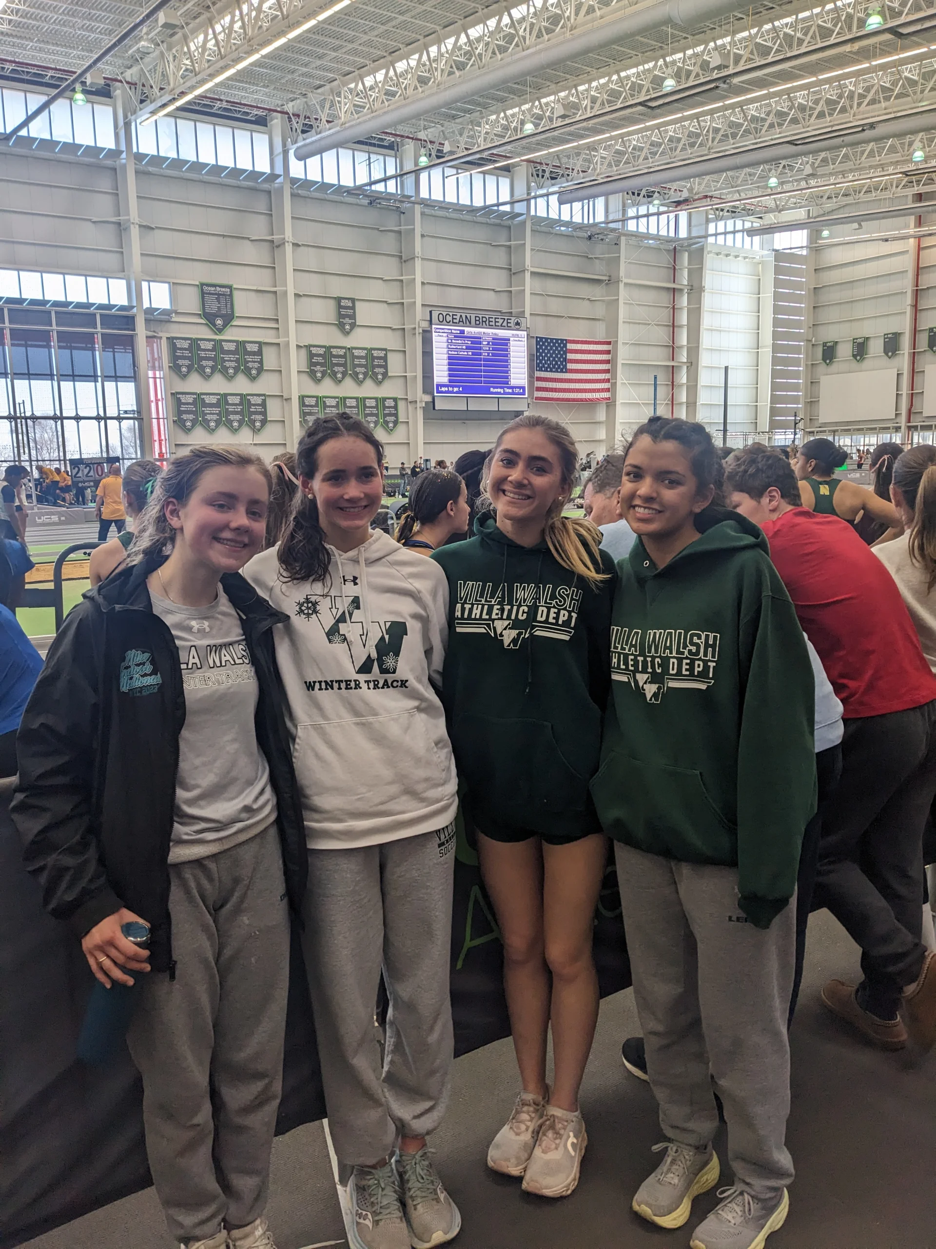 Meet of Champions Qualifiers: Blythe Dudley (3200), Maggie Boler (800), Amalia Hronides (high jump), Ines Lemee (3200)