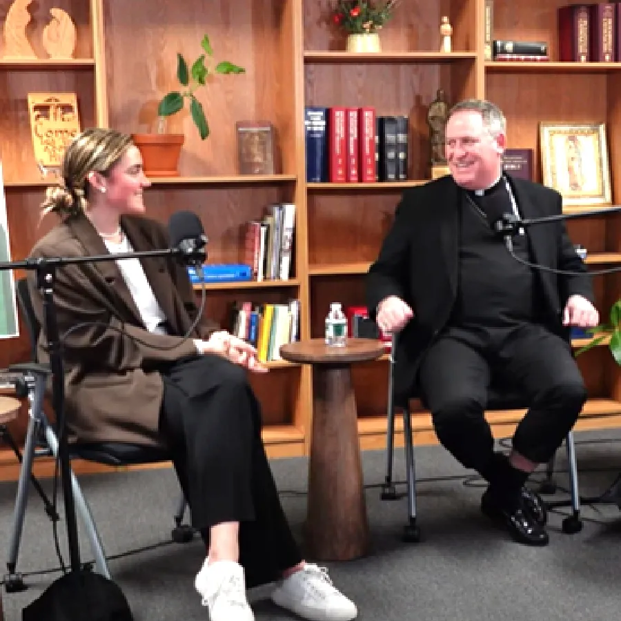 Students join Bishop Sweeney's Podcast