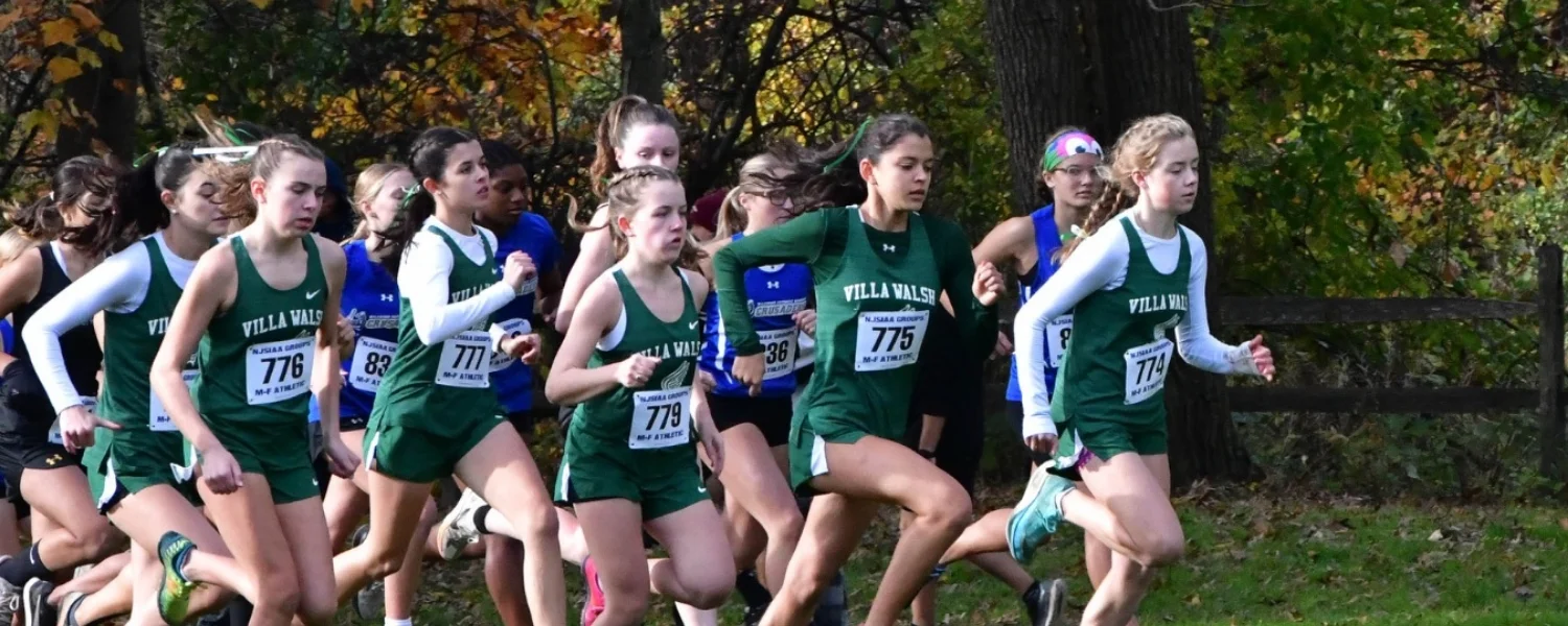 track students running outside